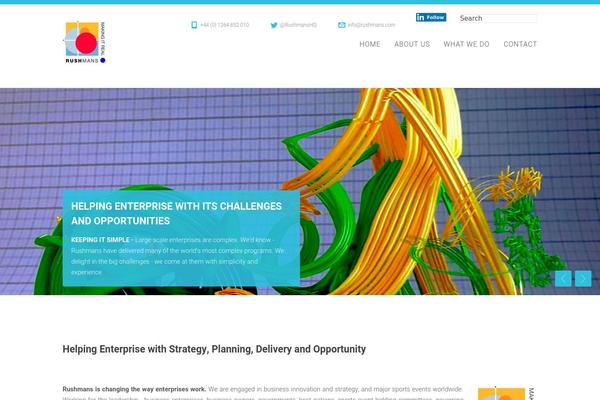 Hunter theme site design template sample