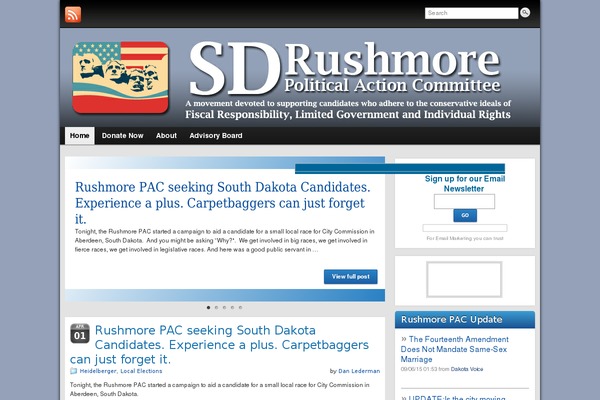 rushmorepac.org site used Graphene