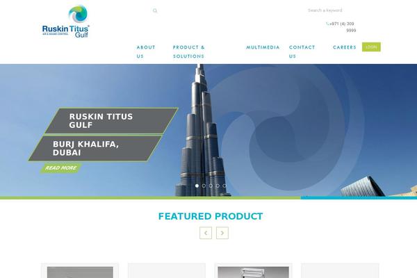 Ruskin theme site design template sample
