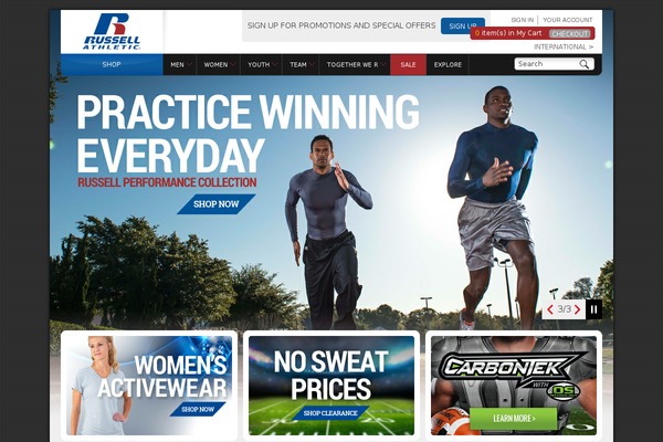 Russell theme websites examples