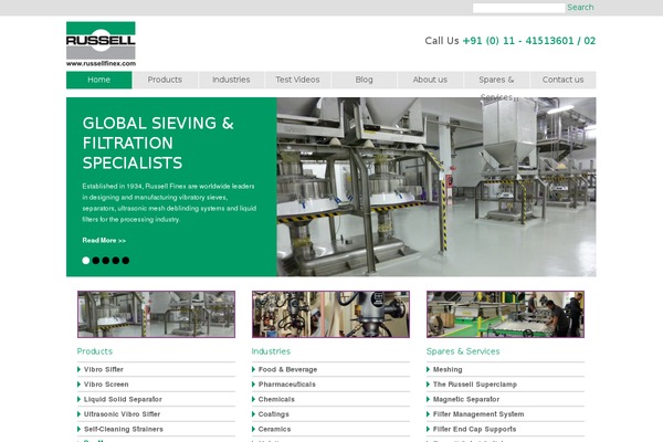 Site using Owl Carousel plugin