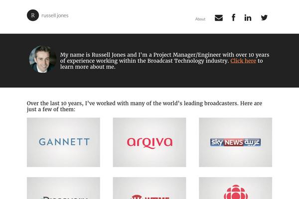 Modern Portfolio Pro theme site design template sample
