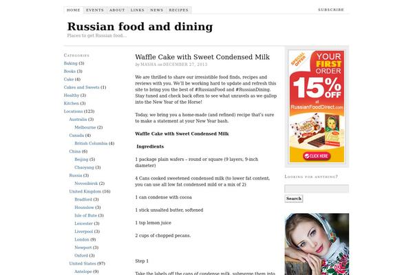 russiandining.net site used Thesis 1.5.1