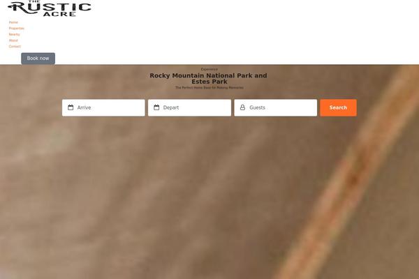 rusticacre.com site used Homey-child