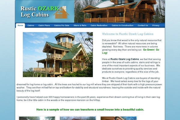 rusticozarklogcabins.com site used Castle2019_1l_2col_5m