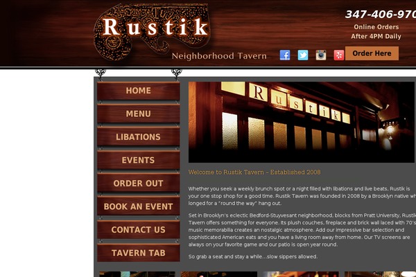 rustiktavern.com site used Design-services-standard