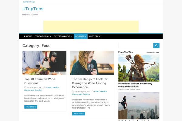 Matata theme site design template sample