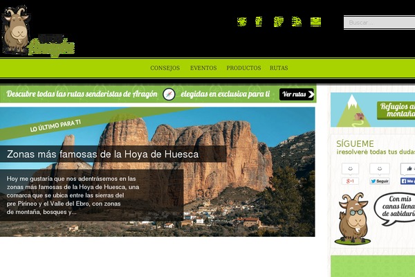 rutasaragon.net site used Kicaweb