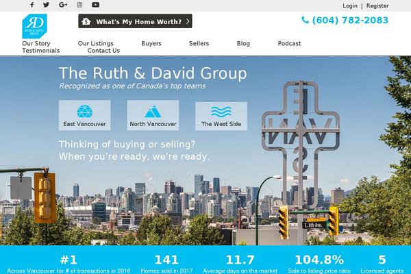ruthanddavid.com site used Ruth_davide_theme