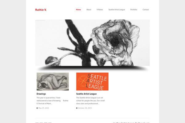 Portfolio theme site design template sample