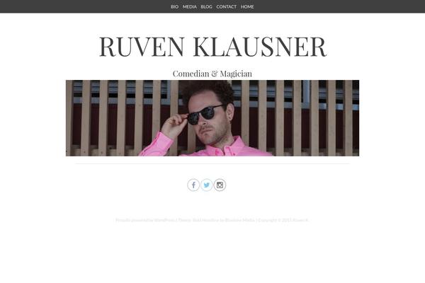 Bold Headline theme site design template sample