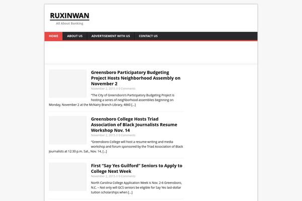 MH Magazine lite theme site design template sample