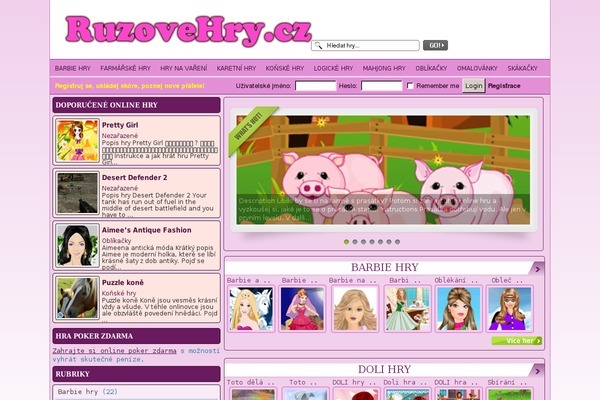 FunGames theme site design template sample