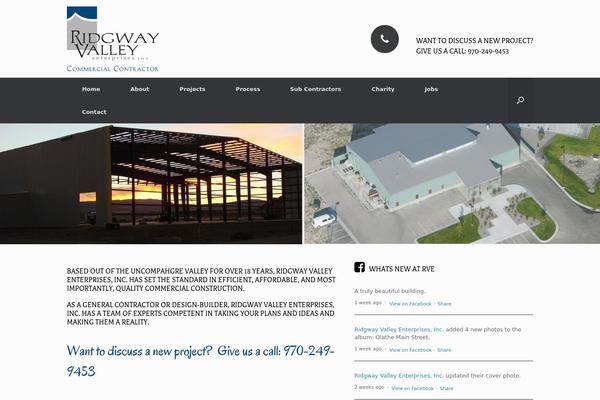 Vantage theme site design template sample