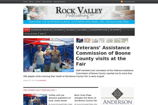 Daily Headlines theme site design template sample