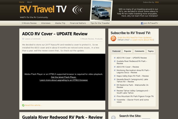 Site using Flash Video Player plugin