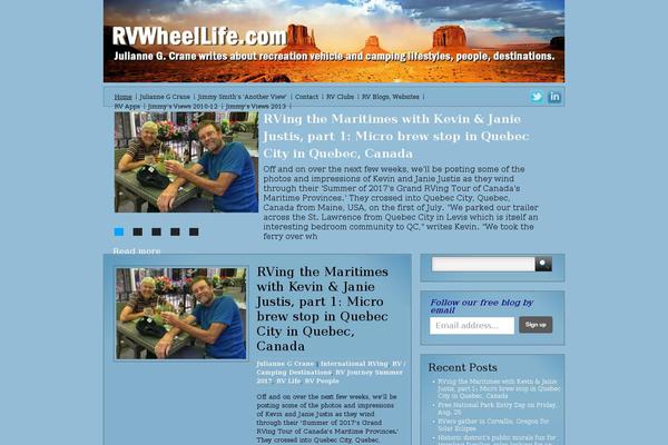 Site using Jamie Social Icons plugin