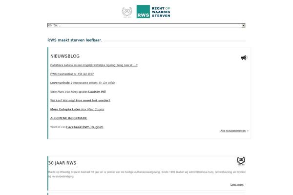 rws.be site used Rws
