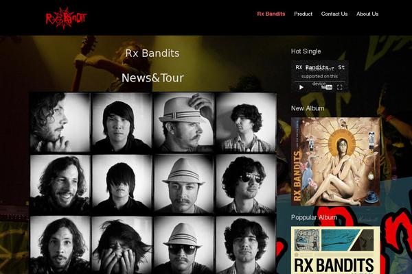 Rock Star theme site design template sample