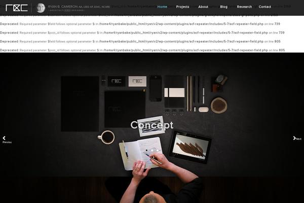 Ryan theme site design template sample