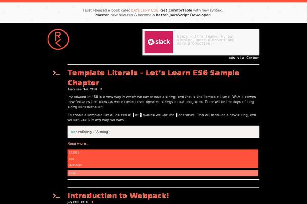 Site using Prism-syntax-highlighter plugin