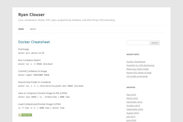 Site using Flattr plugin