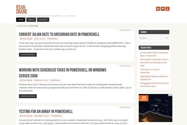 Parabola theme site design template sample