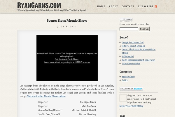 Ghostwriter theme site design template sample