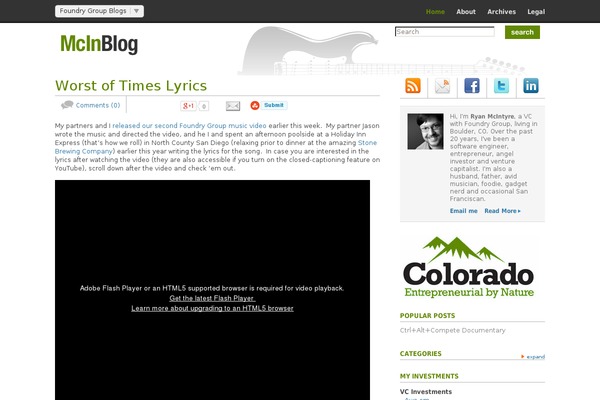 ryanmcintyre.com site used Feld-refresh