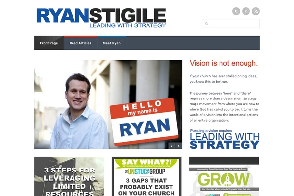 ryanstigile.com site used Page Builder Framework