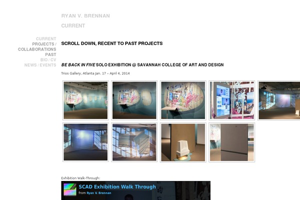 Minimalist theme site design template sample