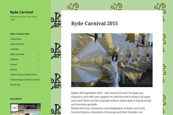 Twenty Fifteen theme site design template sample