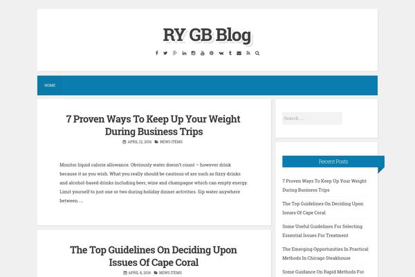 Blogghiamo theme site design template sample