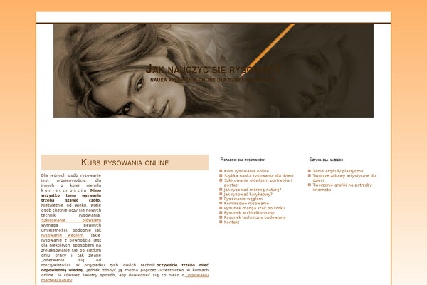 Orange theme site design template sample
