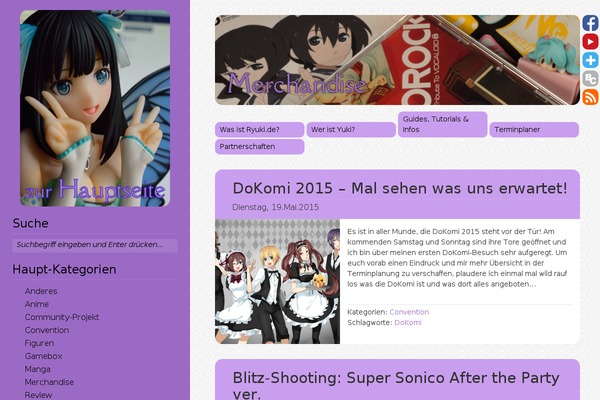 Yuki theme site design template sample