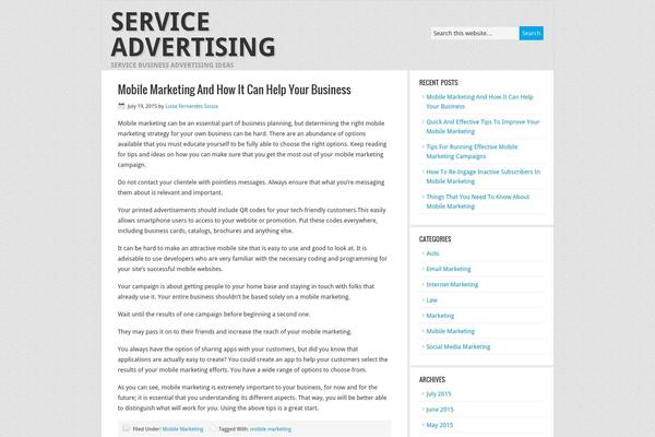 News theme site design template sample
