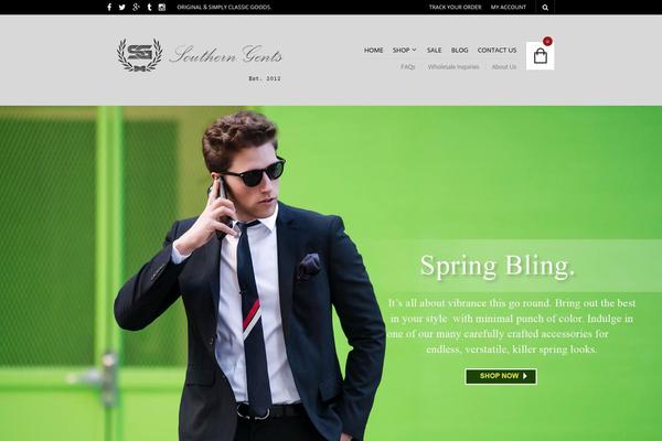 The Retailer theme site design template sample