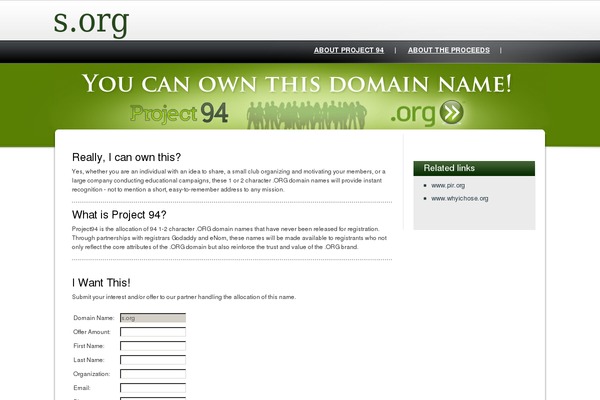 s.org site used Project94