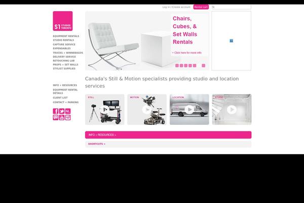 Storefront Child theme site design template sample