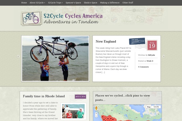 Postcard theme site design template sample