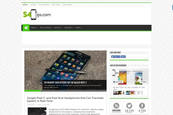 Sahifa theme site design template sample