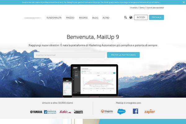 mailup theme websites examples