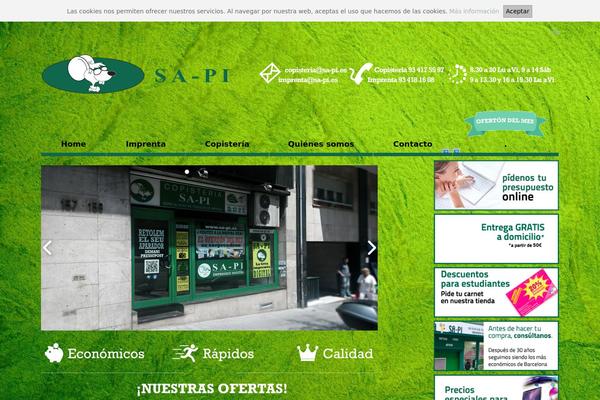 The Gossip theme site design template sample