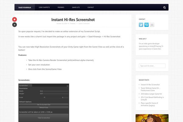 Persona theme site design template sample