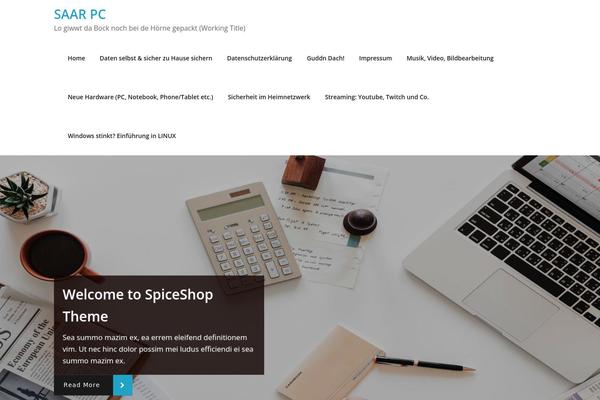 SpicePress theme site design template sample