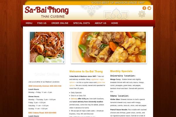 Restaurateur theme site design template sample