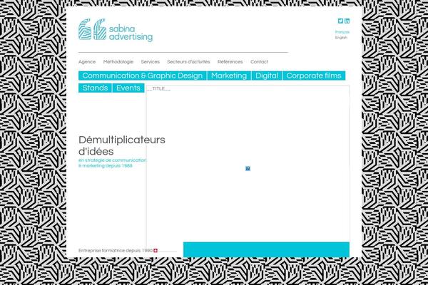 SABINA theme site design template sample