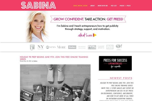 SABINA theme site design template sample
