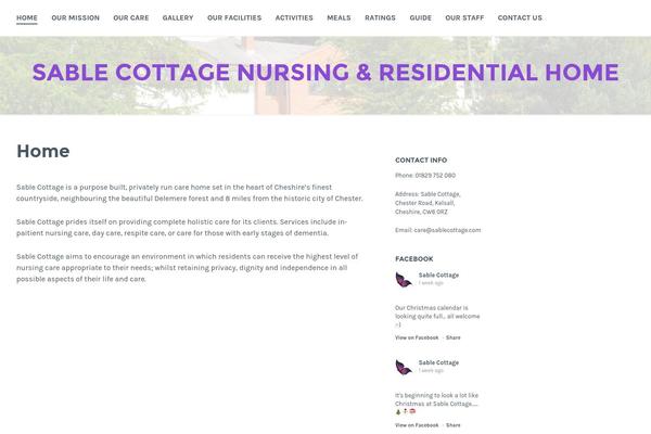 sablecottage.com site used Cerauno-wpcom