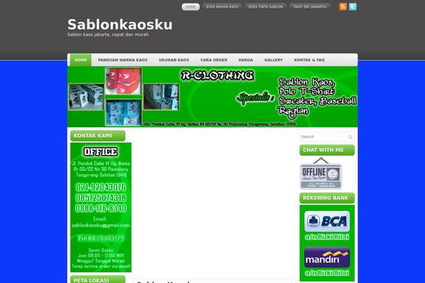 Ecommerce theme site design template sample